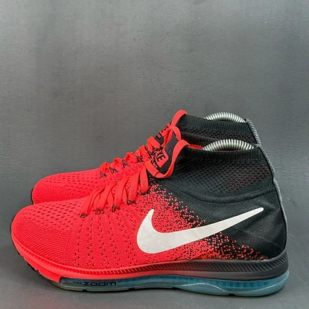 Nike Zoom All Out Flyknit 'Hot Punch Blue' sneaker shoes womens size 7.5